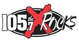 105.7 The X Rocks logo