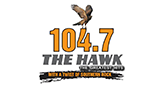 The Hawk 104.7 logo