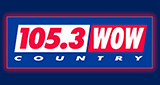 105.3 WOW COUNTRY logo