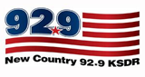New Country 92.9 / KSDR/FM logo