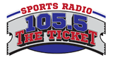 105.5 The Ticket logo