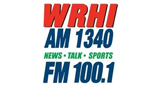 WRHI FM 100.1 logo