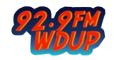 92.9 FM WDUP logo