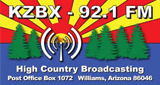 KZBX 92.1 FM logo