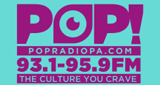 Pop 93.1 & 95.9 FM logo