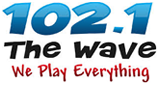 102.1 The Wave logo