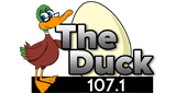 107.1 The Duck logo