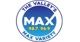 Max 98.7 & 96.9 logo
