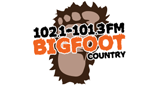 Bigfoot Country 102.1 & 101.3 logo