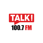 Talk 100.7 logo