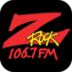 106.7 ZROCK FM logo