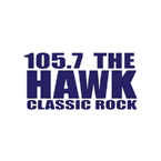 KRSE/ 105.7 TheHawk logo