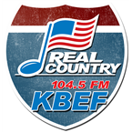 Real County 104.5 KBEF logo