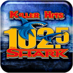 102.5 The Shark logo