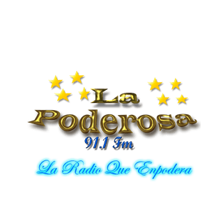 La Poderosa 91.1 FM logo