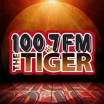 100.7 The Tiger / WTGE logo