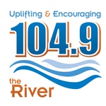 104.9 the River / WCVO logo