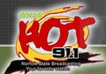 Hot 91.1 / WNSB logo