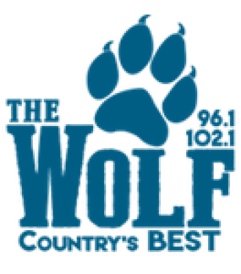 The Wolf 96.1 & 102.1 KID FM logo