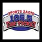 105.5 The Ticket / WYKT logo