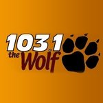 103.1 The Wolf / WWOF logo