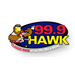 99.9 The Hawk logo