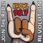 KHOWL 98.7 FM logo