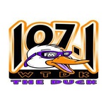 107.1 The Duck / WTDK logo