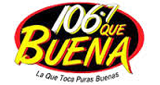 Que Buena 106.7 logo