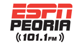 101.1 ESPN Peoria logo