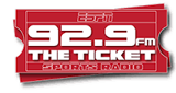 92.9 The Ticket logo