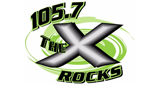 105.7 The X logo