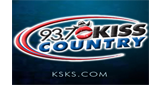 93.7 Kiss Country logo